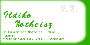 ildiko notheisz business card